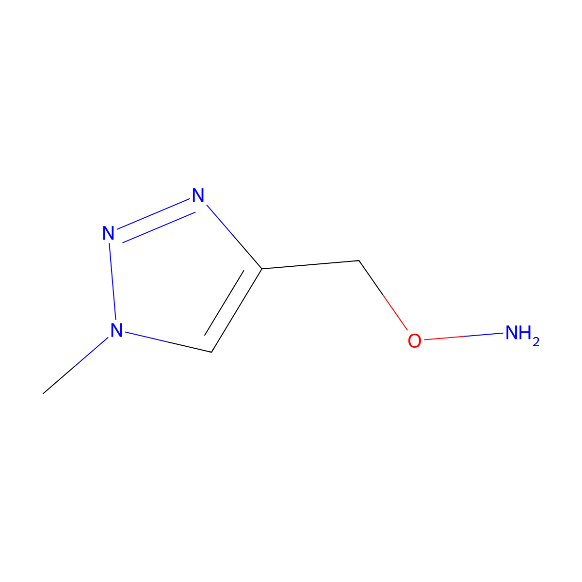 O-((1-Methyl-1H-1,2,3-triazol-4-yl)methyl)hydroxylamine molecular structure, CAS 1695156-94-5