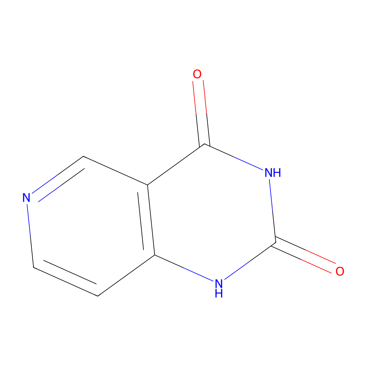 Pyrido[4,3-d]pyrimidine-2,4(1H,3H)-dione molecular structure, CAS 16952-65-1