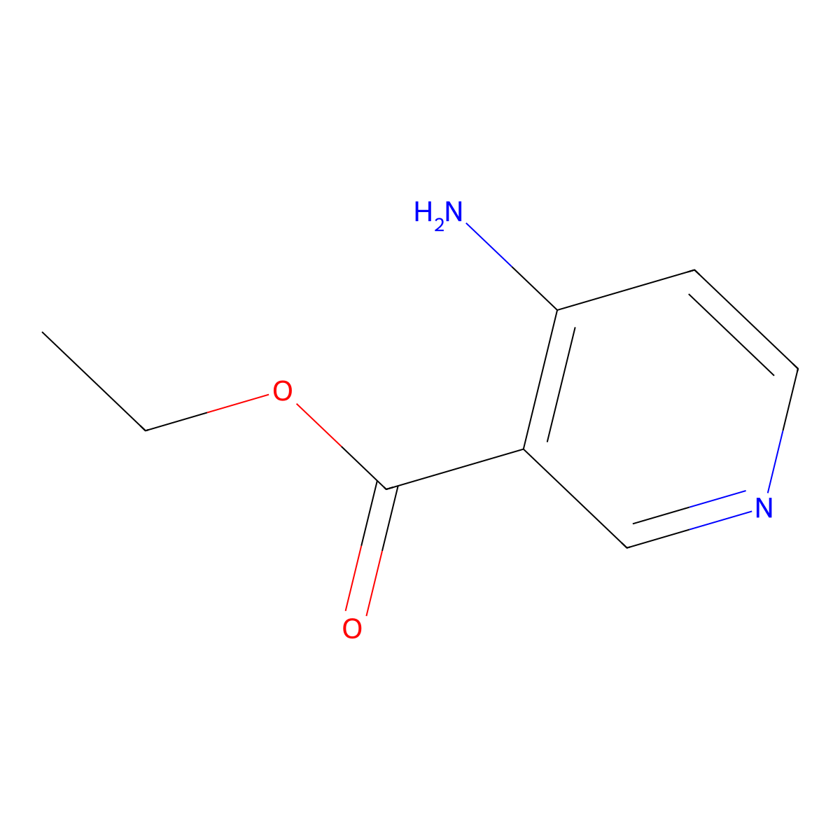 Ethyl 4-aminopyridine-3-carboxylate molecular structure, CAS 16952-66-2