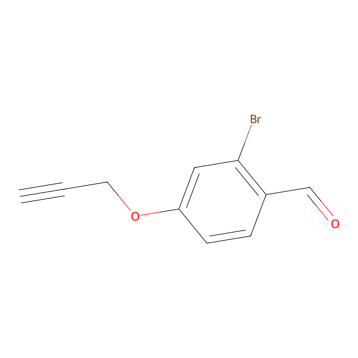 2-Bromo-4-(prop-2-yn-1-yloxy)benzaldehyde molecular structure, CAS 1695254-98-8