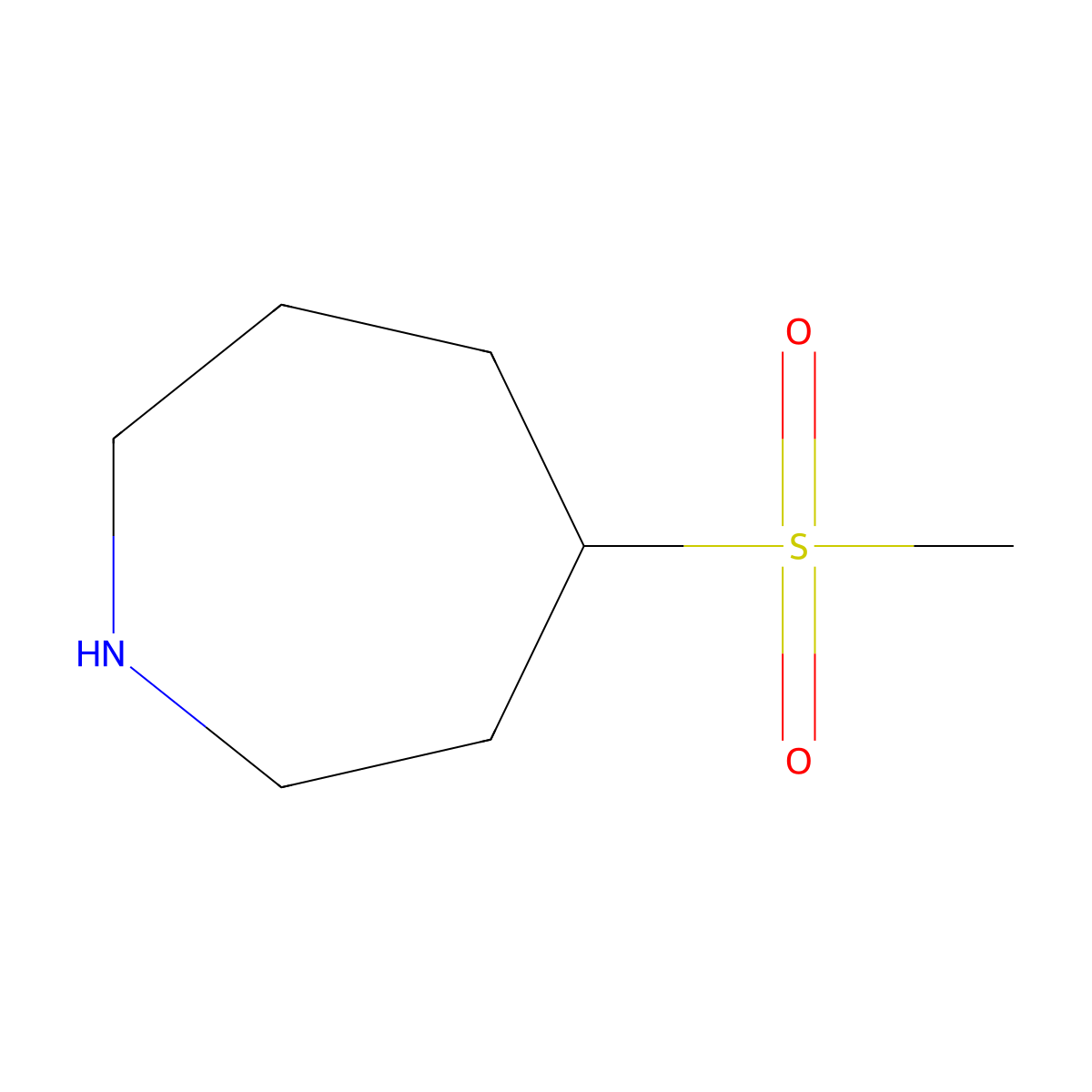 4-Methanesulfonylazepane molecular structure, CAS 1695270-77-9