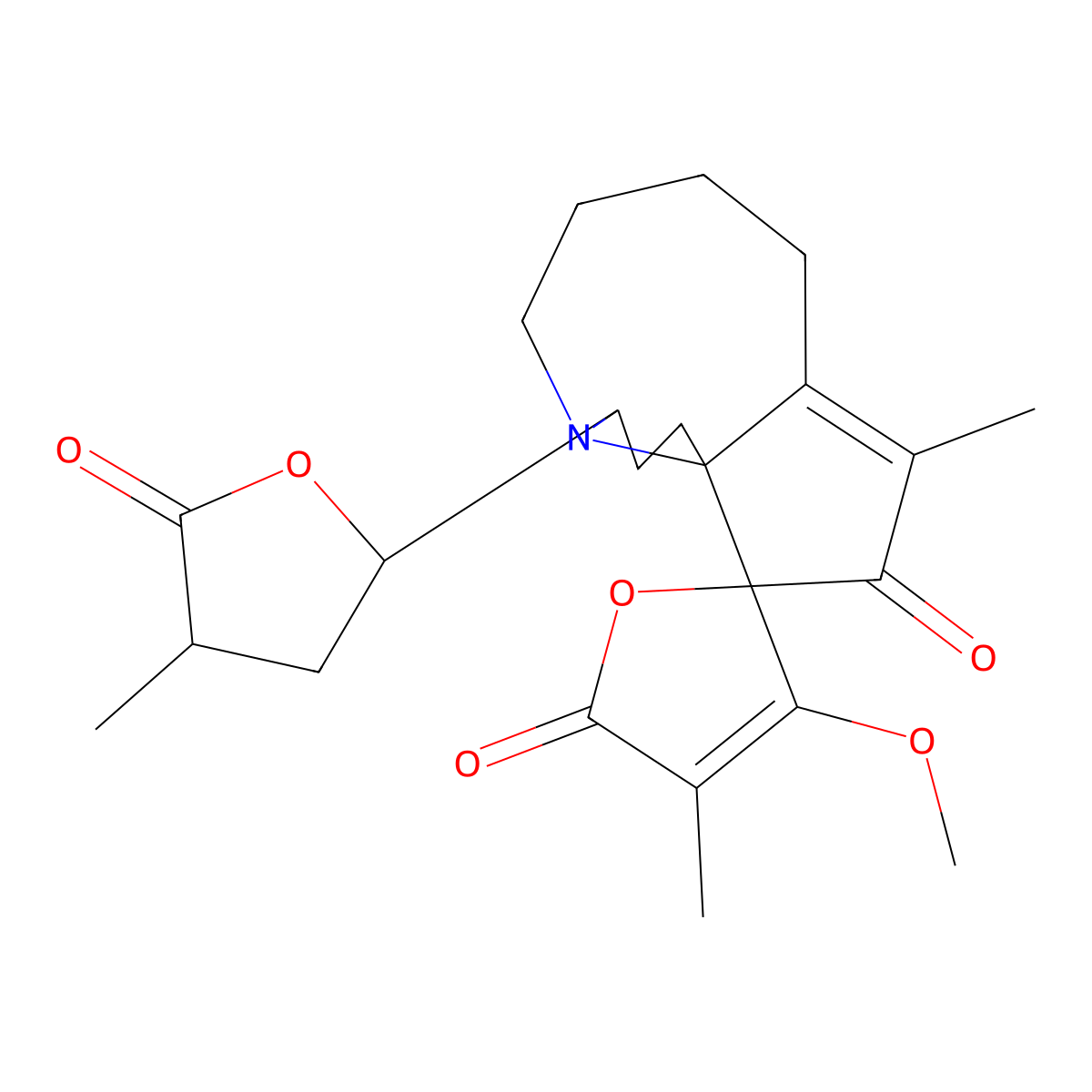 Protostemotinine molecular structure, CAS 169534-85-4