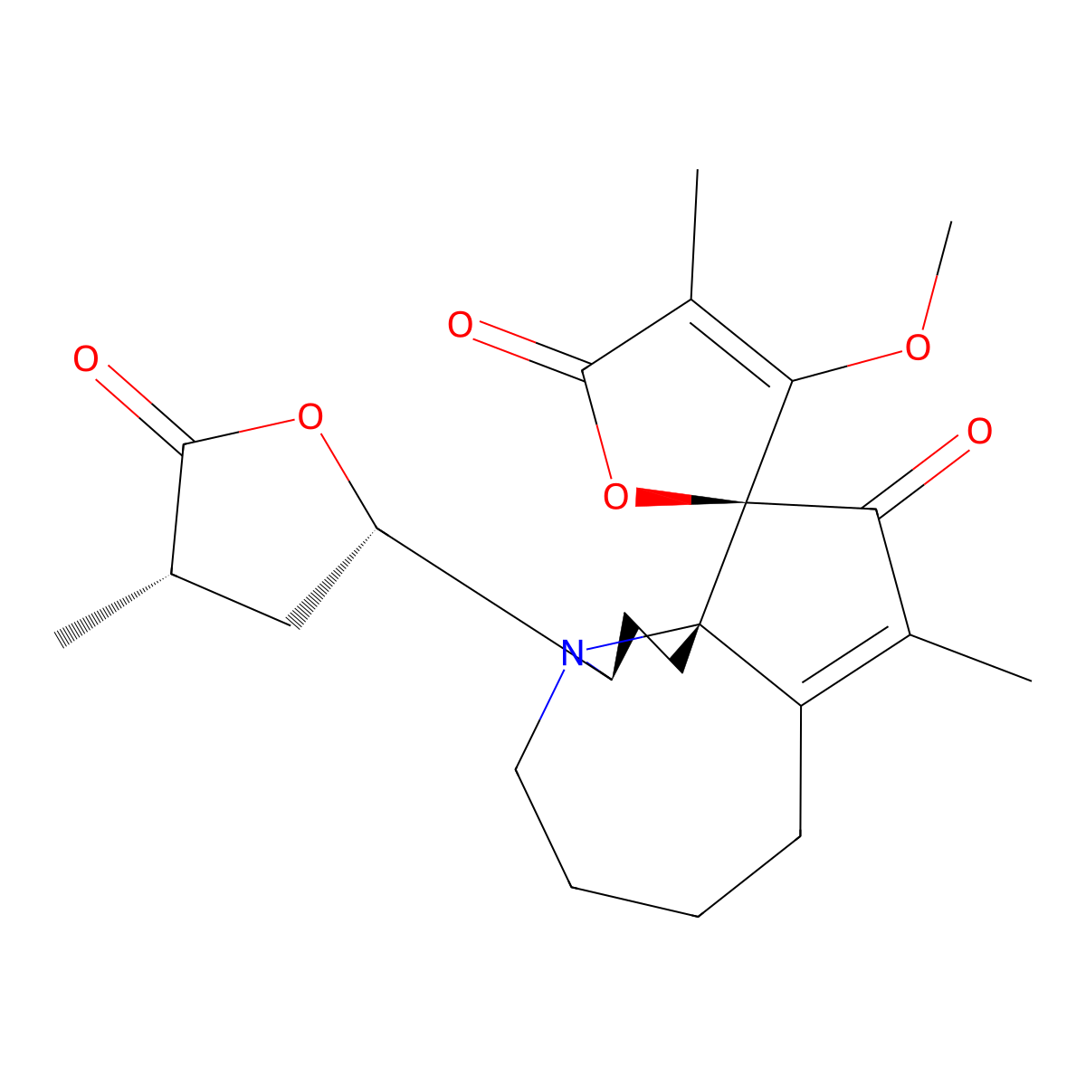 Protostemotinine molecular structure, CAS 169534-85-4
