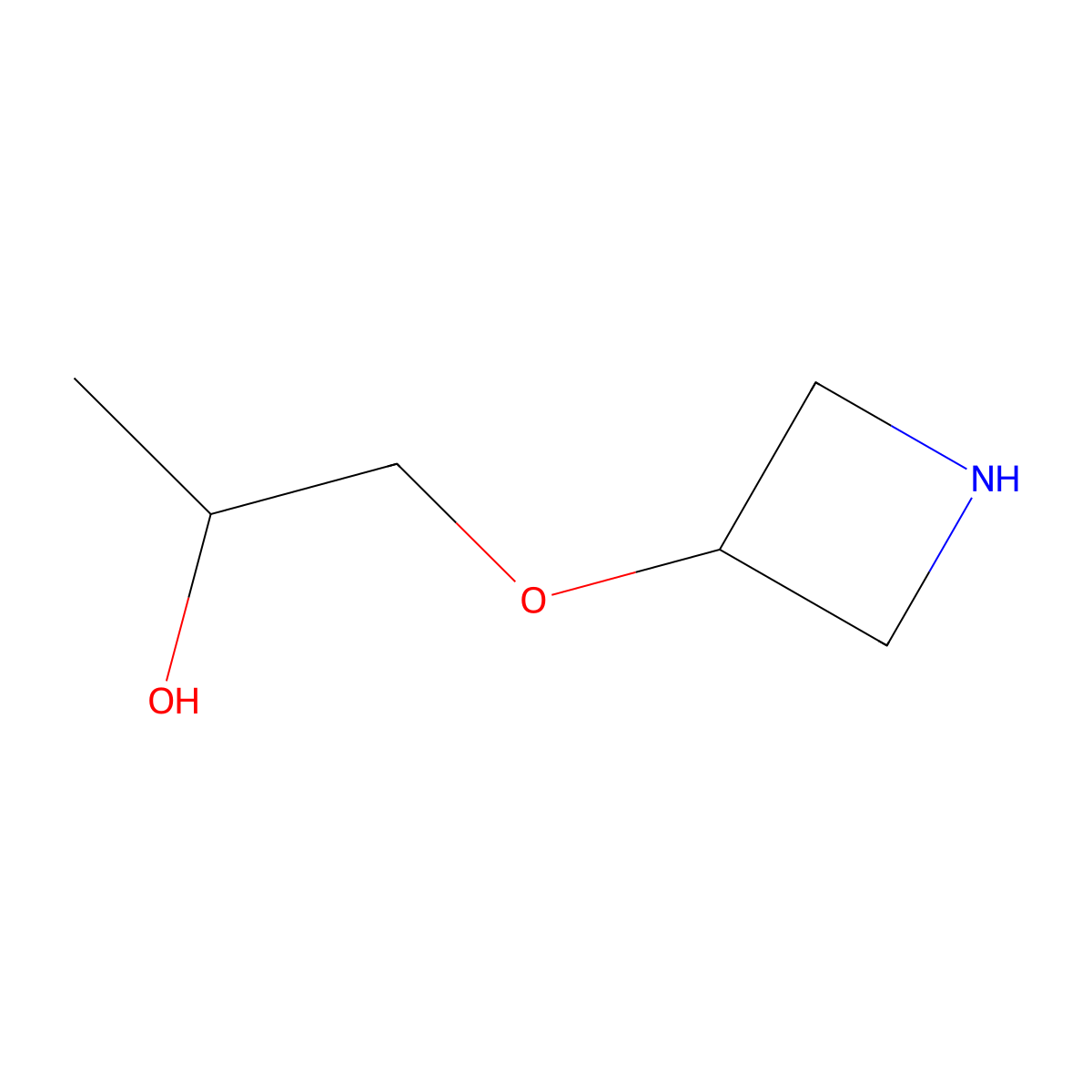 1-(Azetidin-3-yloxy)propan-2-ol molecular structure, CAS 1695354-71-2