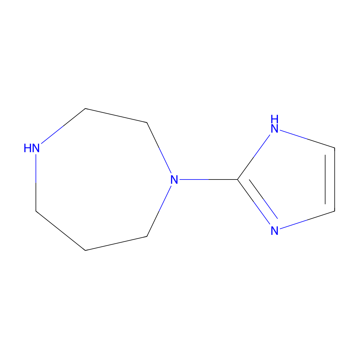 1-(1H-imidazol-2-yl)-1,4-diazepane molecular structure, CAS 1695379-61-3