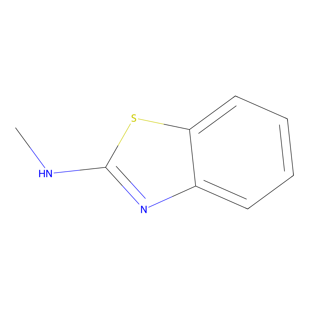 N-Methylbenzothiazol-2-amine molecular structure, CAS 16954-69-1
