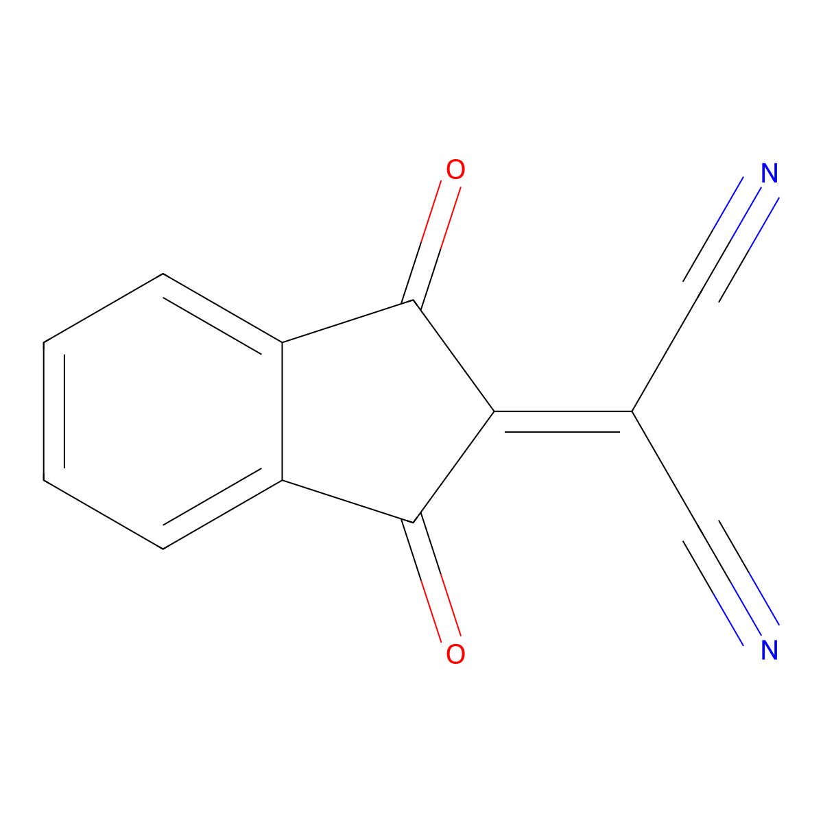 2-(Dicyanomethylene)indan-1,3-dione molecular structure, CAS 16954-74-8