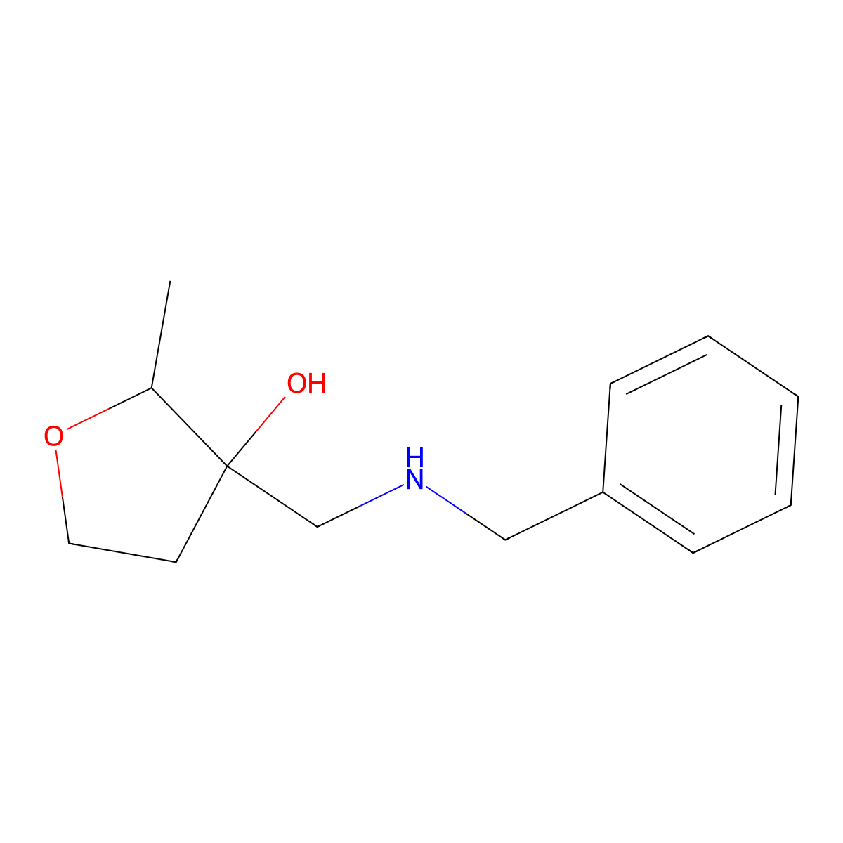 3-[(Benzylamino)methyl]-2-methyloxolan-3-ol molecular structure, CAS 1695402-54-0