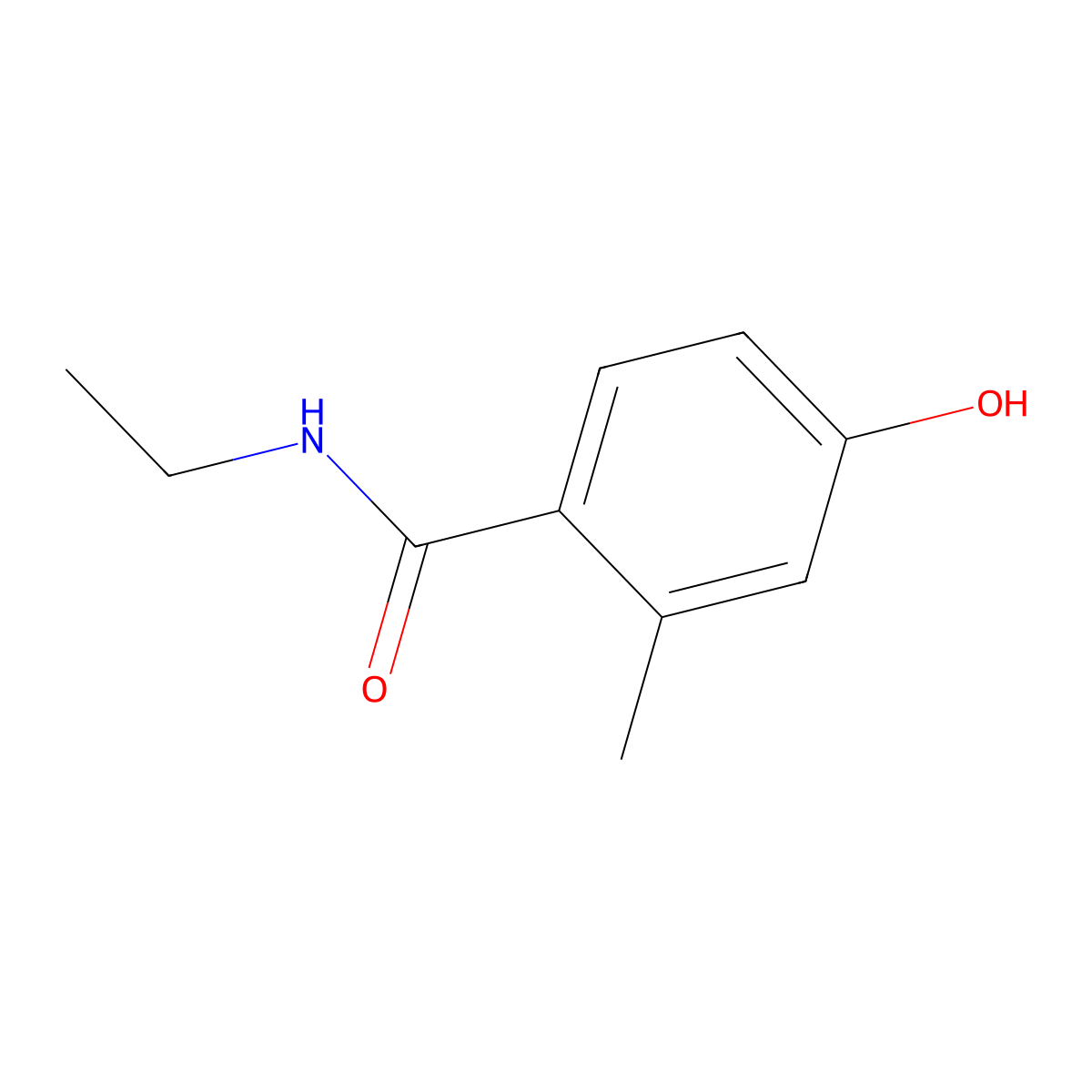 N-ethyl-4-hydroxy-2-methylbenzamide molecular structure, CAS 1695433-02-3