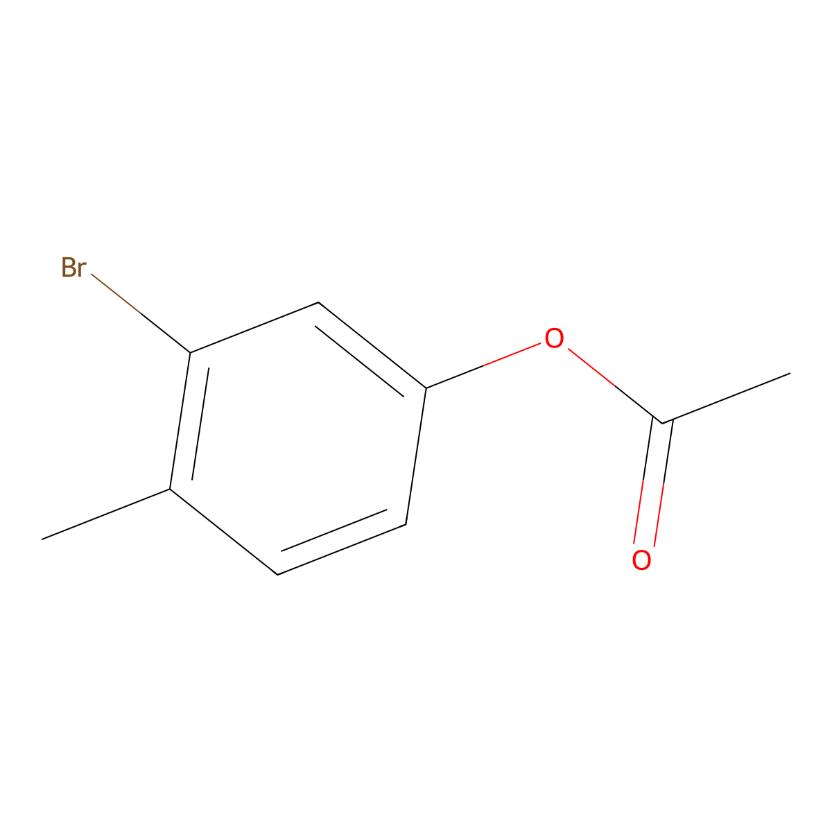 3-Bromo-4-methylphenyl acetate molecular structure, CAS 1695460-92-4