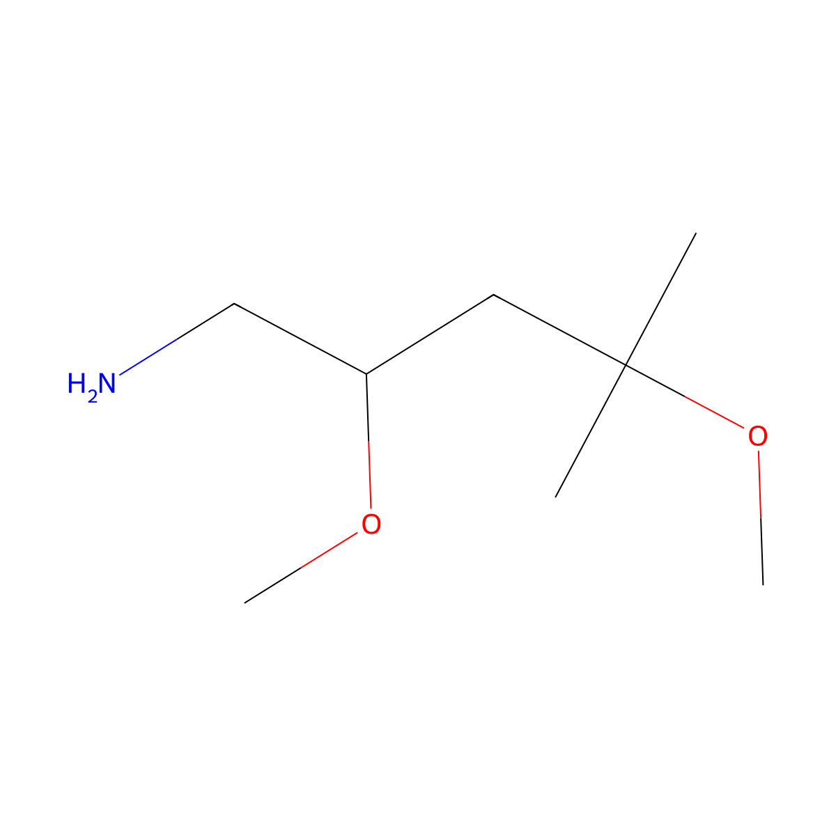 2,4-Dimethoxy-4-methylpentan-1-amine molecular structure, CAS 1695466-59-1