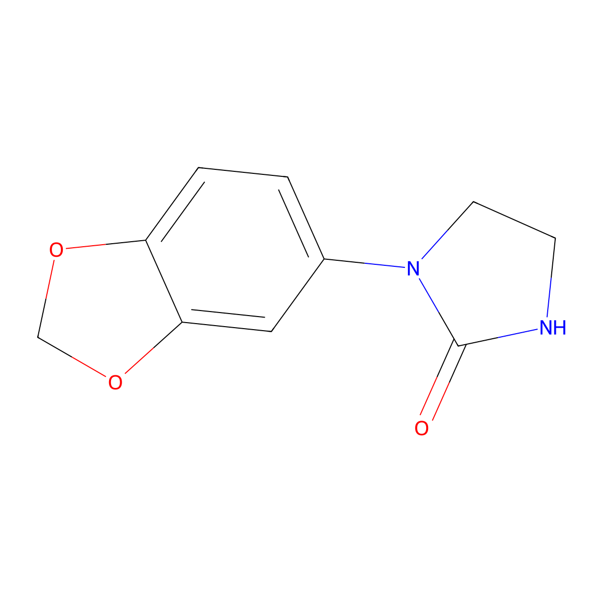 1-(1,3-Benzodioxol-5-yl)imidazolidin-2-one molecular structure, CAS 169547-80-2