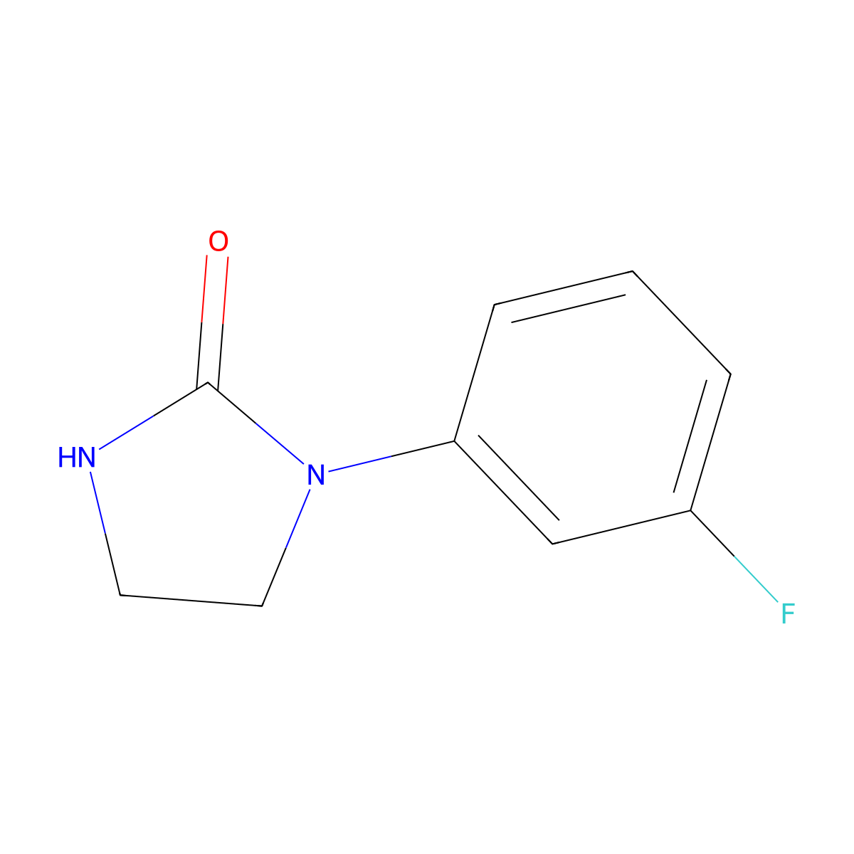 1-(3-Fluorophenyl)imidazolidin-2-one molecular structure, CAS 169547-81-3