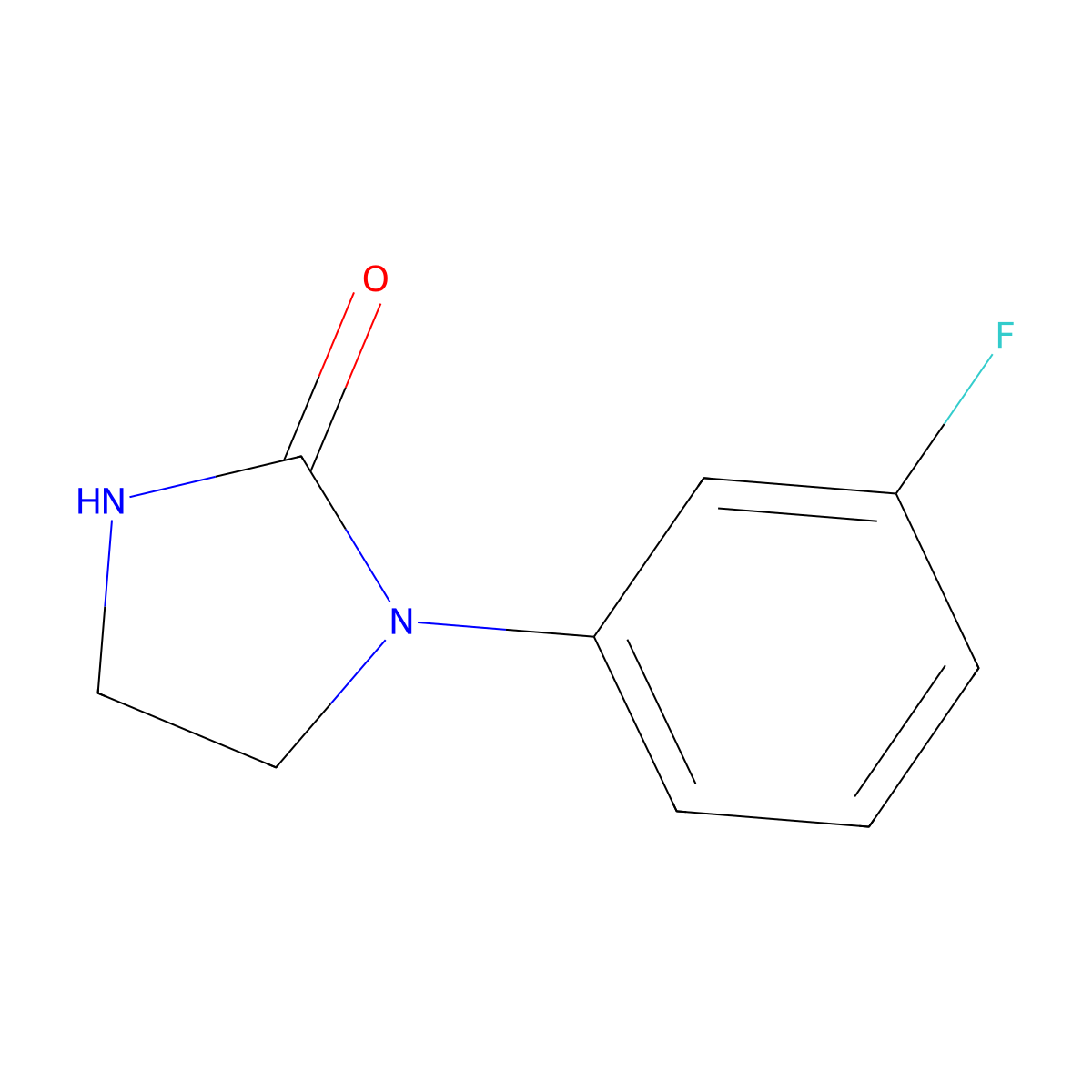 1-(3-Fluorophenyl)imidazolidin-2-one molecular structure, CAS 169547-81-3