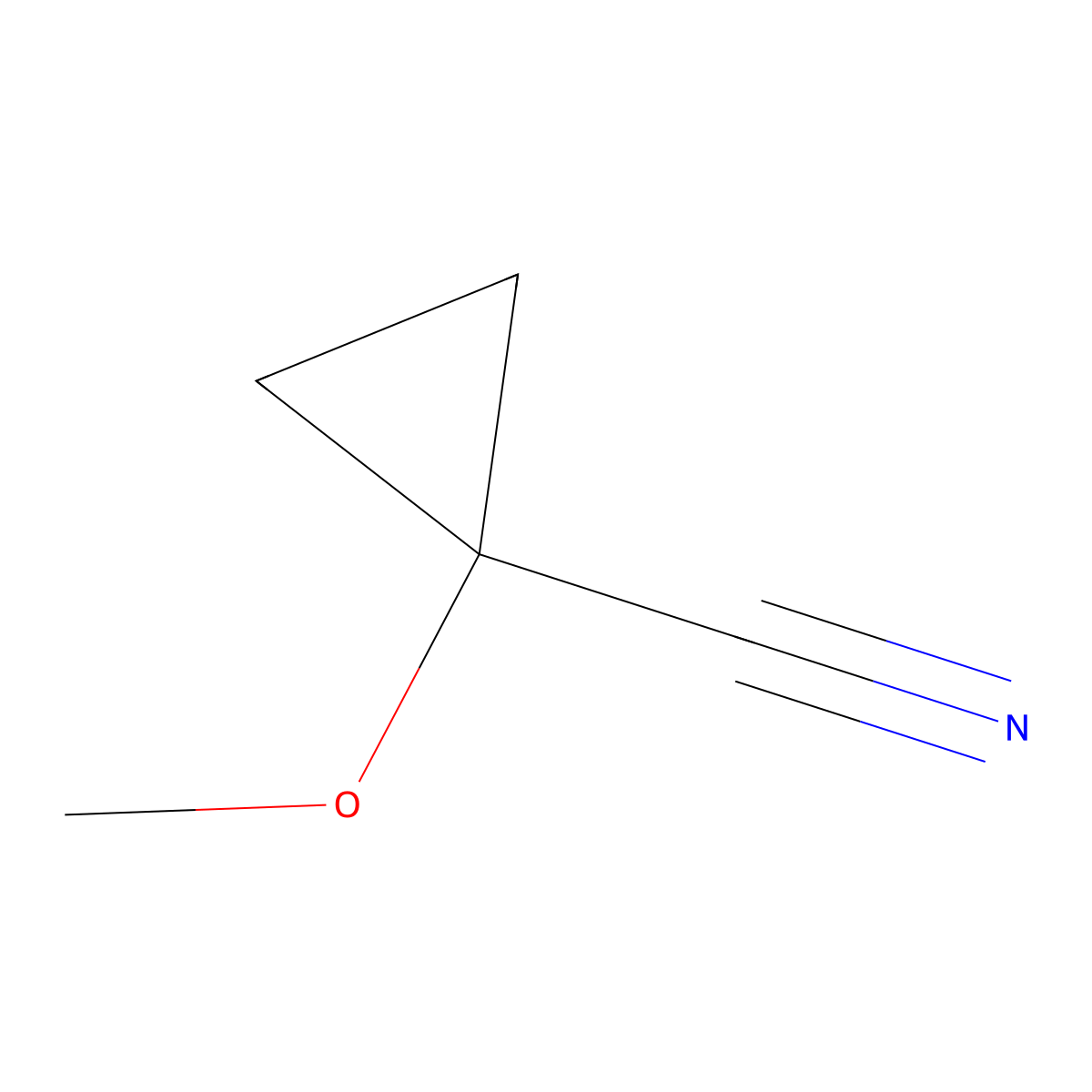 1-Methoxycyclopropane-1-carbonitrile molecular structure, CAS 1695475-96-7