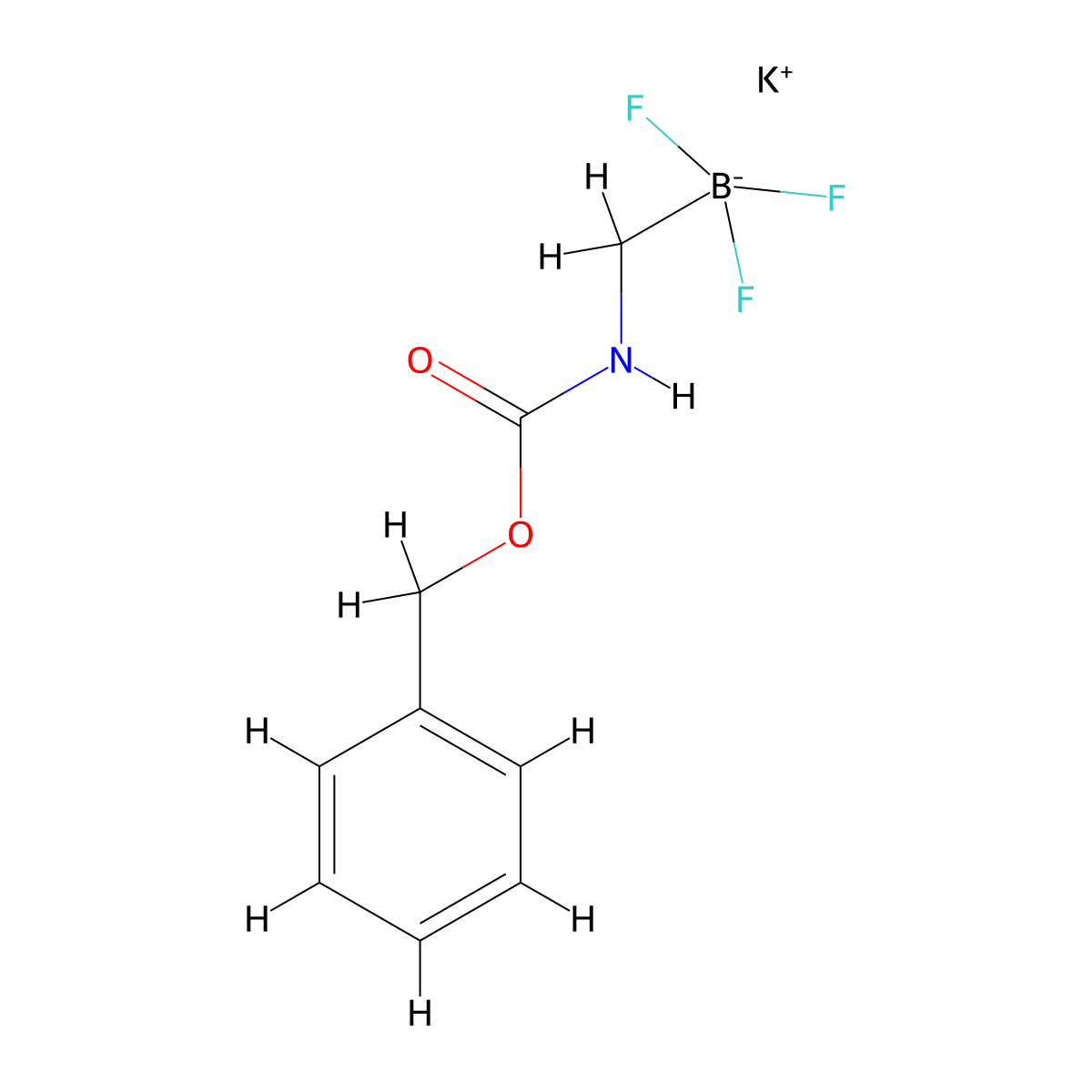 Potassium (benzyloxycarbonylamino)methyltrifluoroborate molecular structure, CAS 1695529-70-4