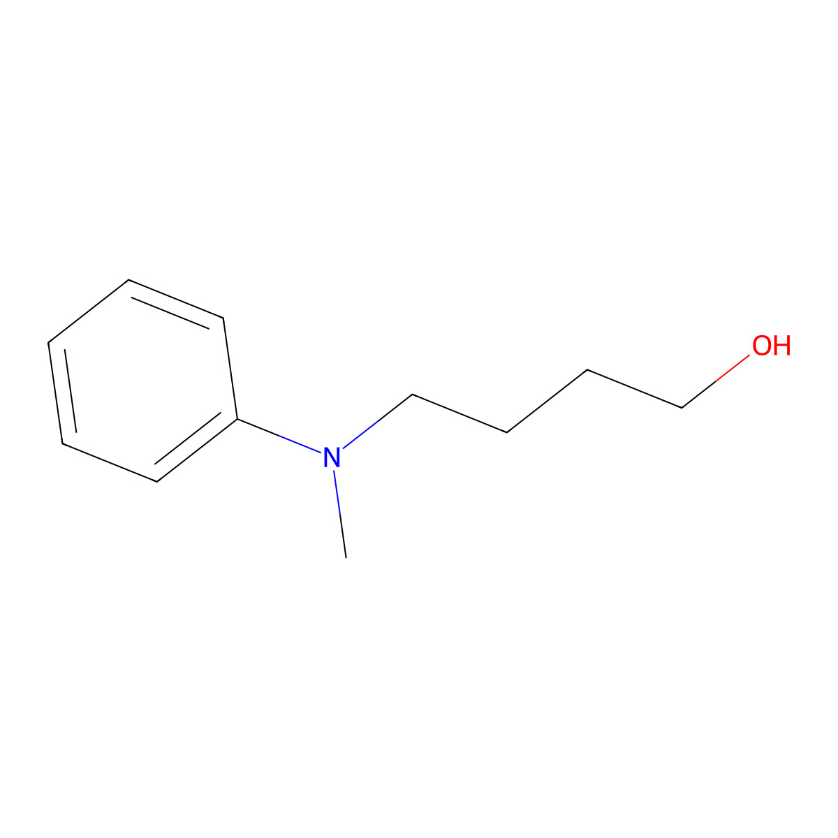 4-[Methyl(phenyl)amino]butan-1-ol molecular structure, CAS 169556-13-2