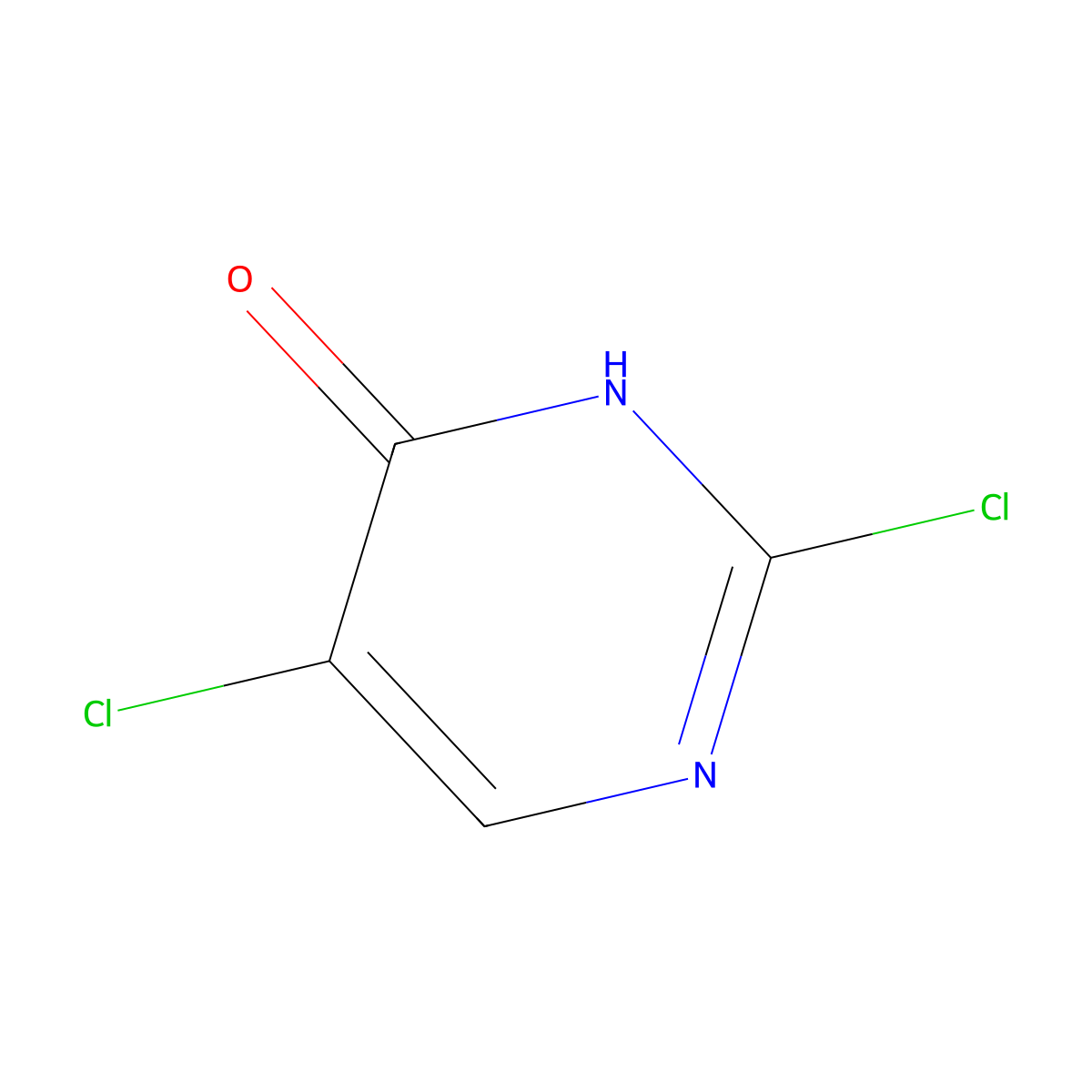 2,5-Dichloro-3,4-dihydropyrimidin-4-one molecular structure, CAS 169557-02-2