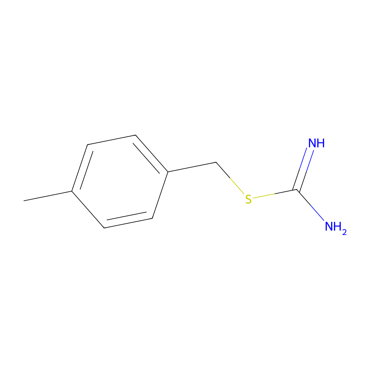 (4-Methylphenyl)methyl carbamimidothioate molecular structure, CAS 169559-03-9