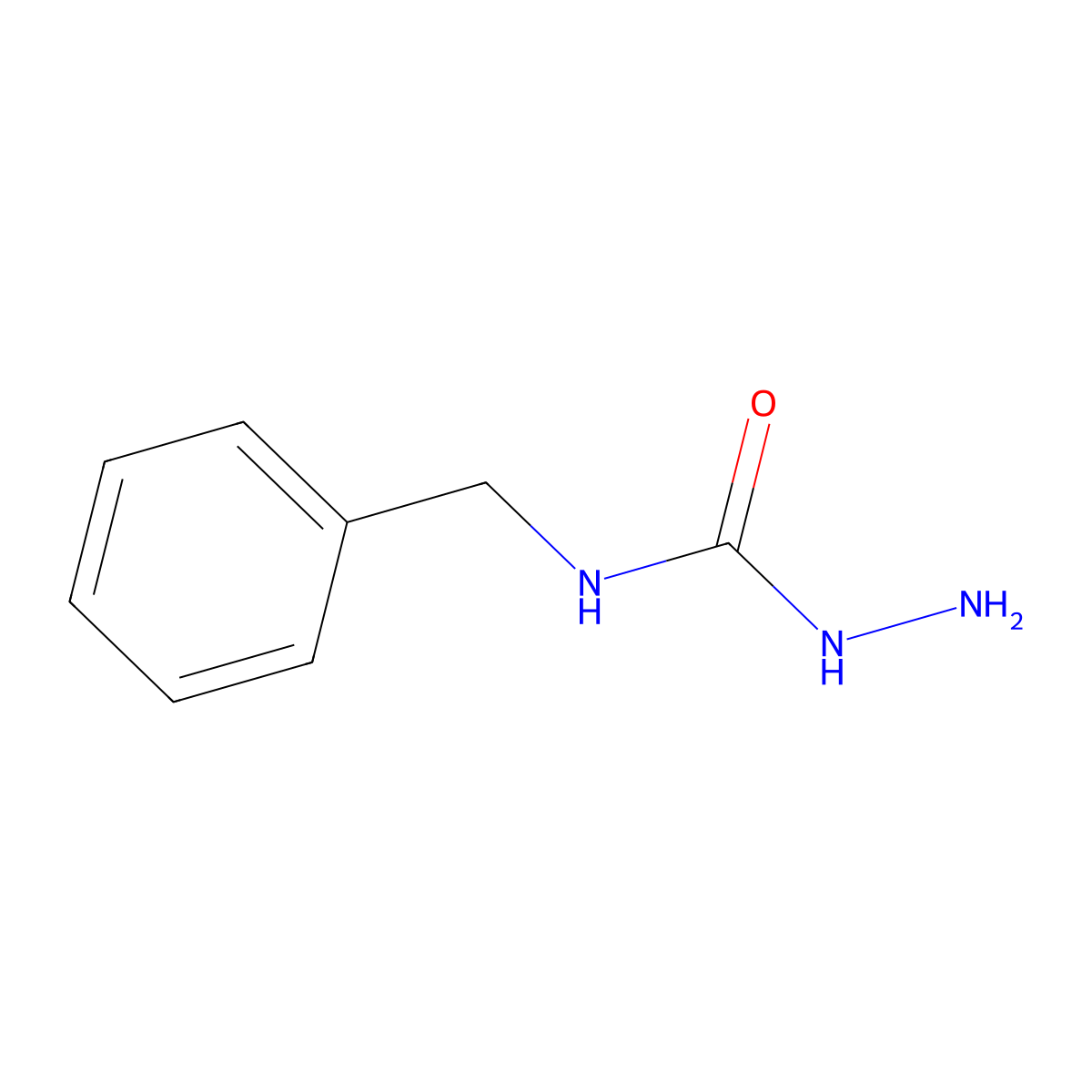 4-Benzylsemicarbazide molecular structure, CAS 16956-42-6