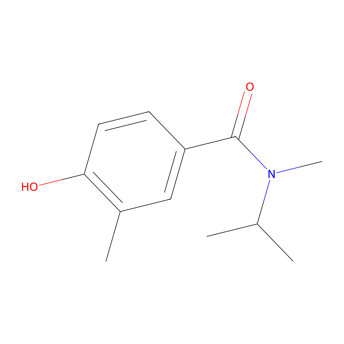 4-Hydroxy-N,3-dimethyl-N-(1-methylethyl)benzamide molecular structure, CAS 1695616-08-0