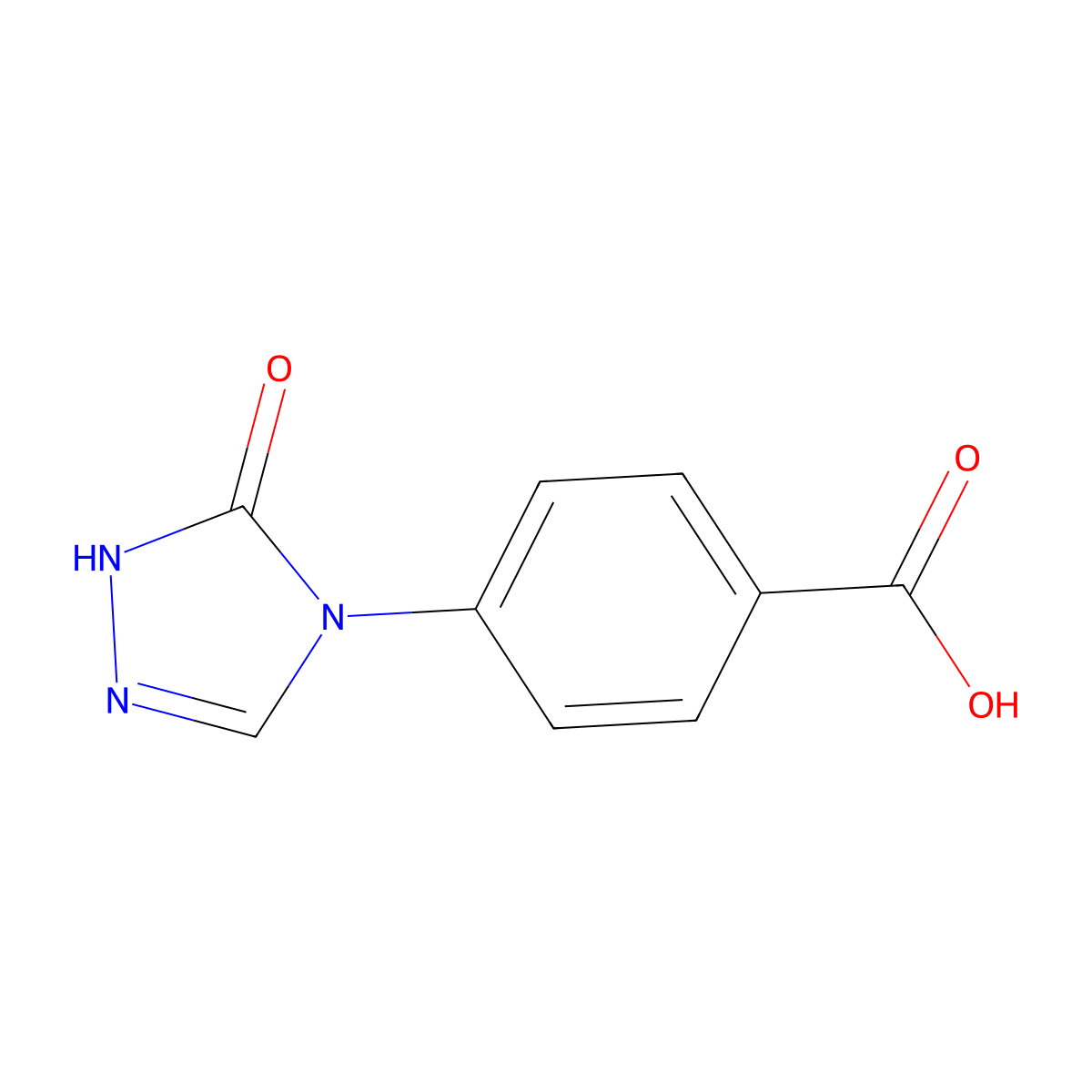 4-(5-Oxo-1,5-dihydro-4H-1,2,4-triazol-4-yl)benzoic acid molecular structure, CAS 1695624-63-5