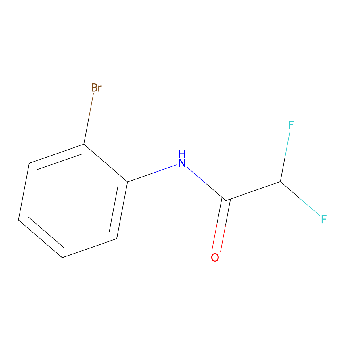 N-(2-bromophenyl)-2,2-difluoroacetamide molecular structure, CAS 1695625-02-5