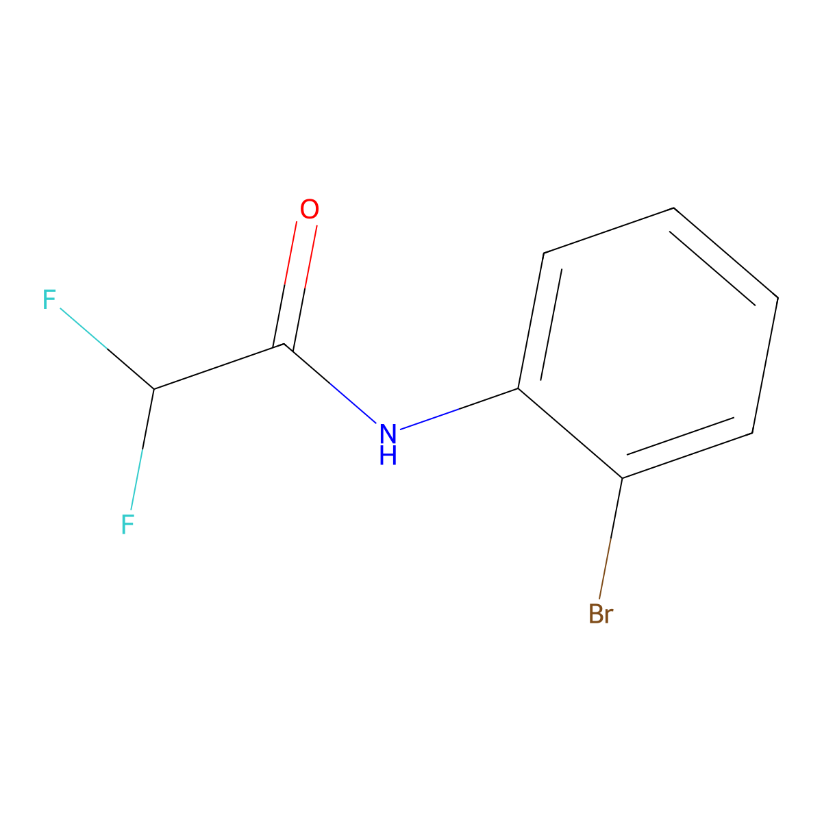 N-(2-bromophenyl)-2,2-difluoroacetamide molecular structure, CAS 1695625-02-5