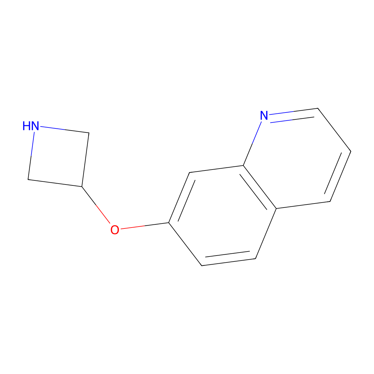 7-(Azetidin-3-yloxy)quinoline molecular structure, CAS 1695658-74-2