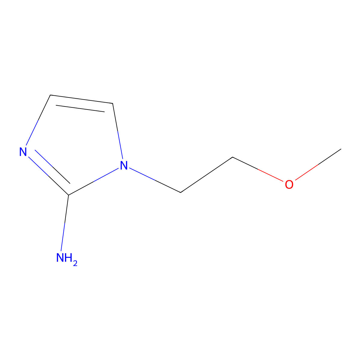 1-(2-Methoxyethyl)-1H-imidazol-2-amine molecular structure, CAS 1695683-65-8