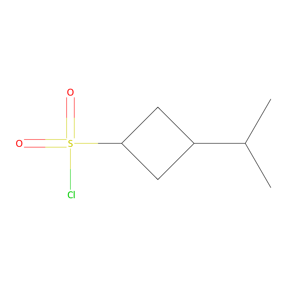 3-(Propan-2-yl)cyclobutane-1-sulfonyl chloride molecular structure, CAS 1695684-74-2