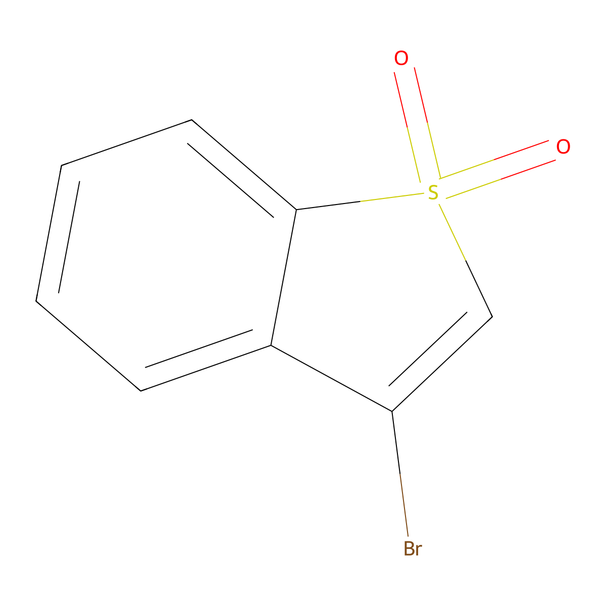 3-Bromo-1lambda6-benzothiophene-1,1-dione molecular structure, CAS 16957-97-4