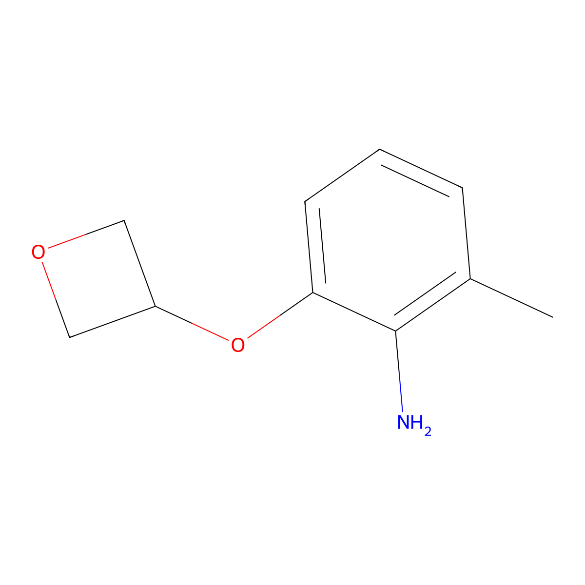 2-Methyl-6-(oxetan-3-yloxy)aniline molecular structure, CAS 1695700-62-9