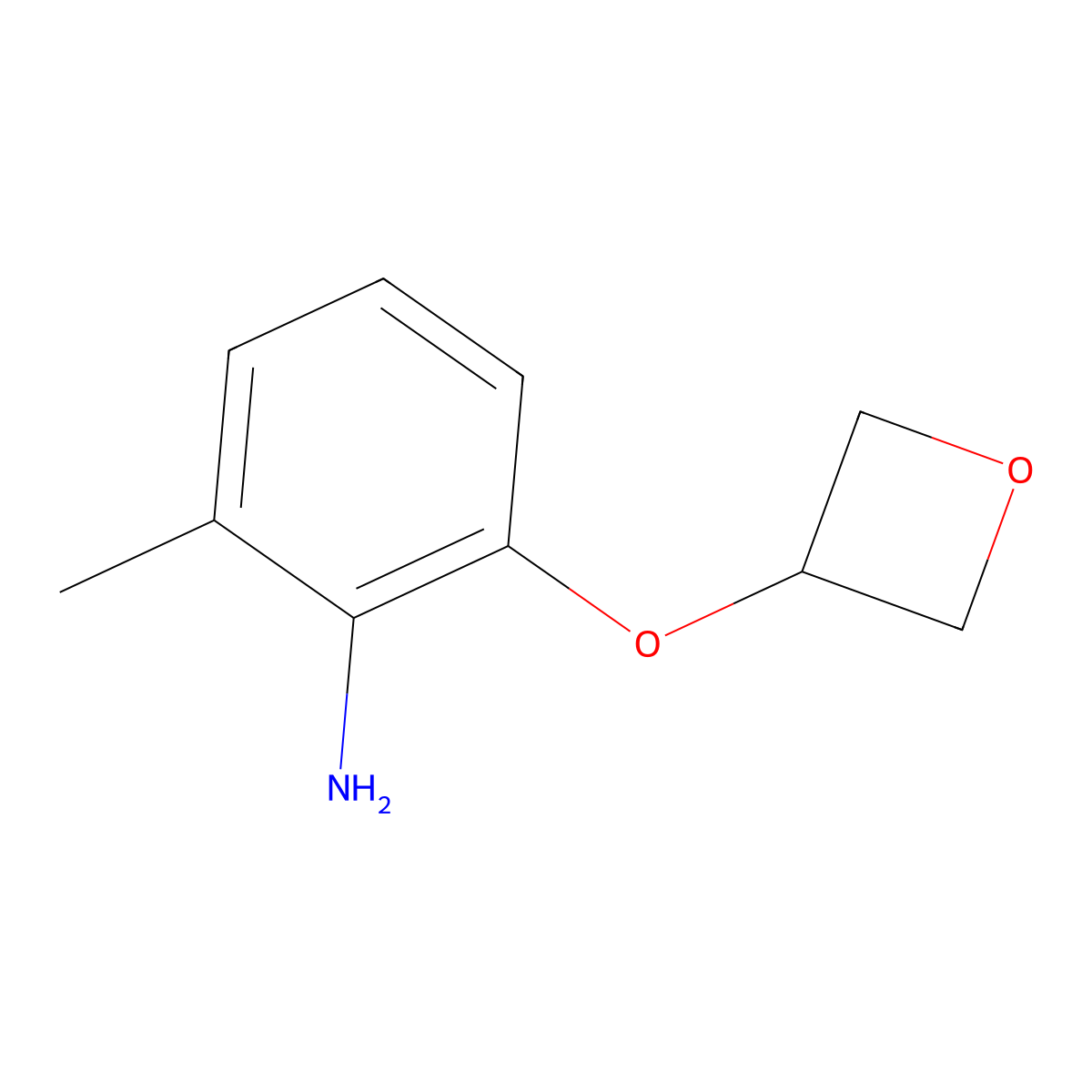 2-Methyl-6-(oxetan-3-yloxy)aniline molecular structure, CAS 1695700-62-9
