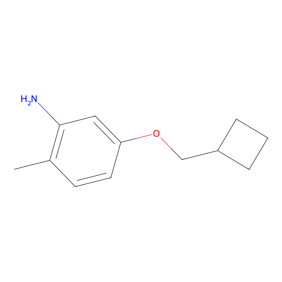 5-(Cyclobutylmethoxy)-2-methylaniline molecular structure, CAS 1695720-35-4
