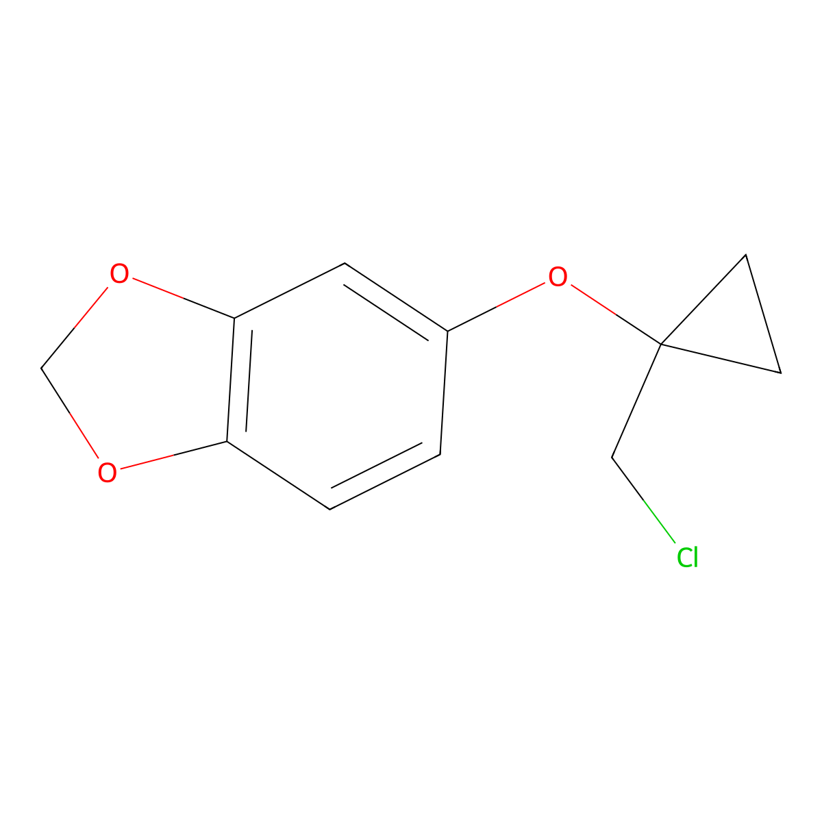 5-[1-(Chloromethyl)cyclopropoxy]-1,3-dioxaindane molecular structure, CAS 1695764-09-0