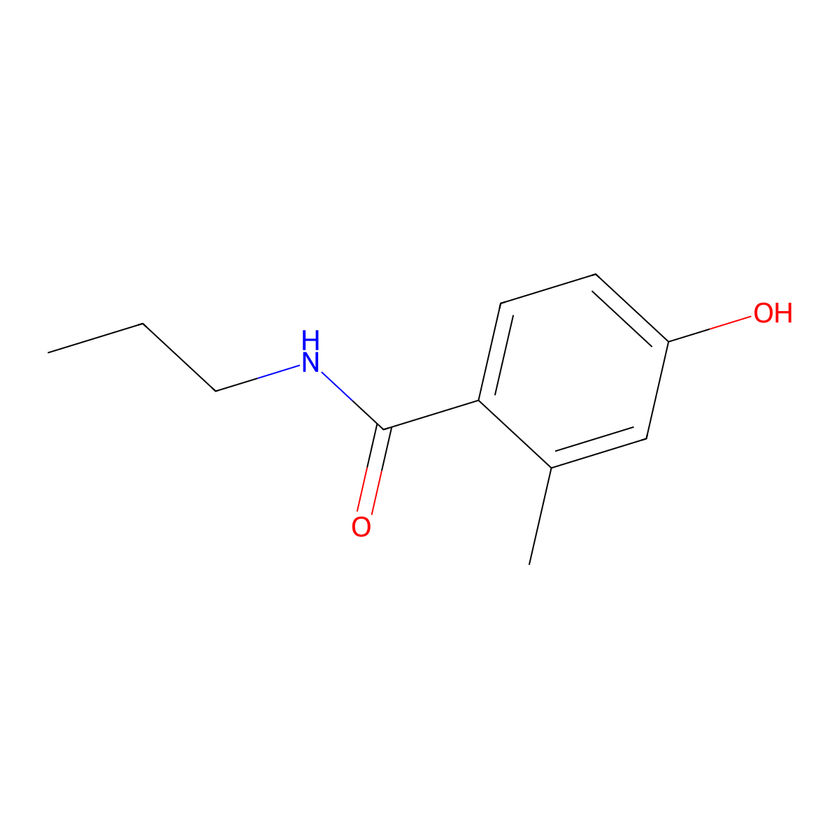 4-Hydroxy-2-methyl-N-propylbenzamide molecular structure, CAS 1695767-59-9