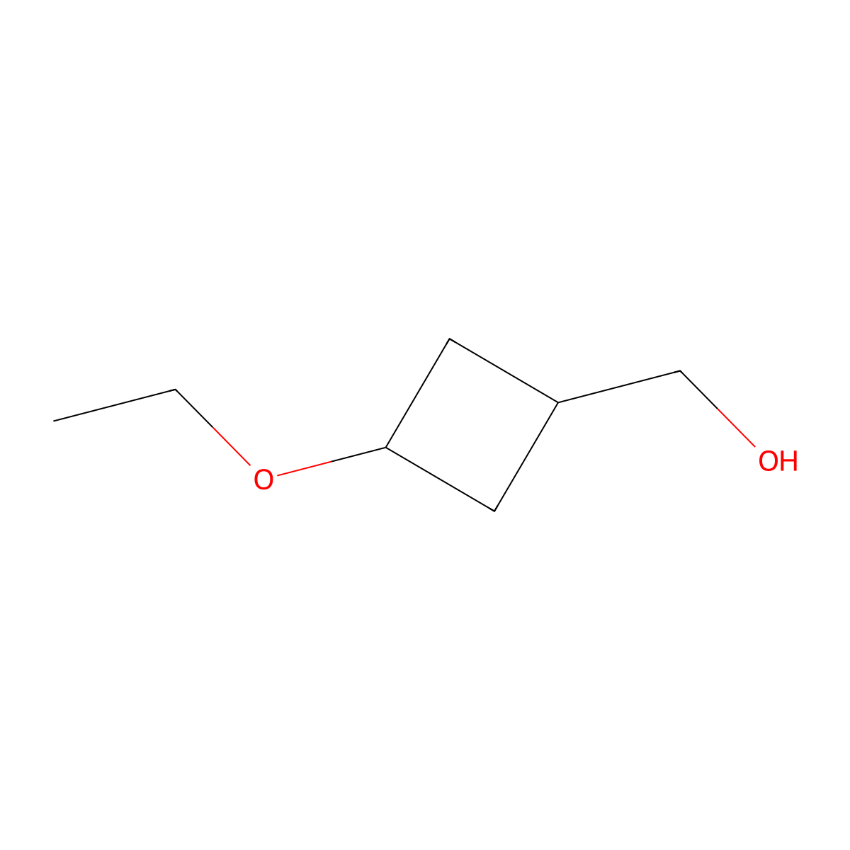 (3-Ethoxycyclobutyl)methanol molecular structure, CAS 1695777-49-1