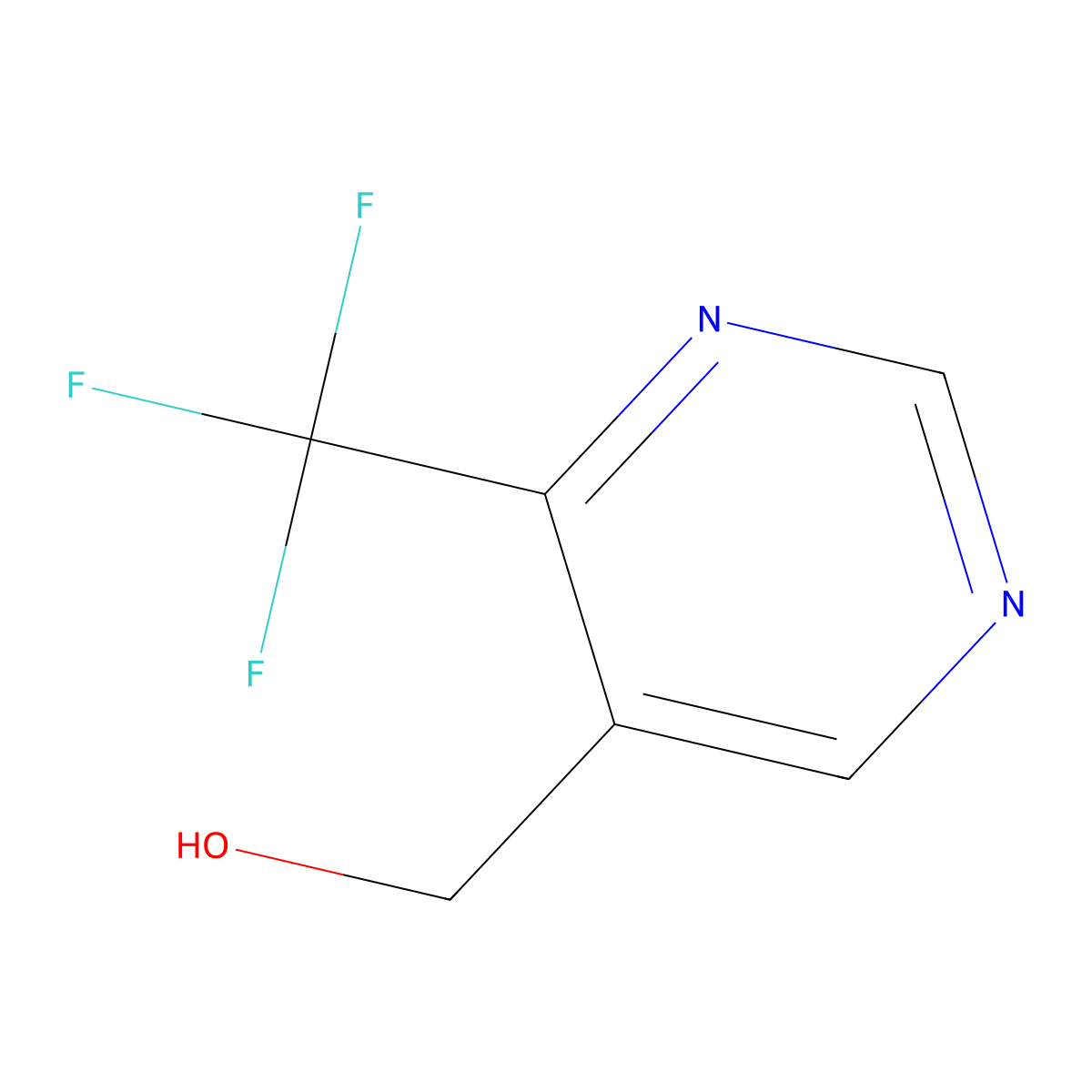 (4-(Trifluoromethyl)pyrimidin-5-yl)methanol molecular structure, CAS 1695810-03-7