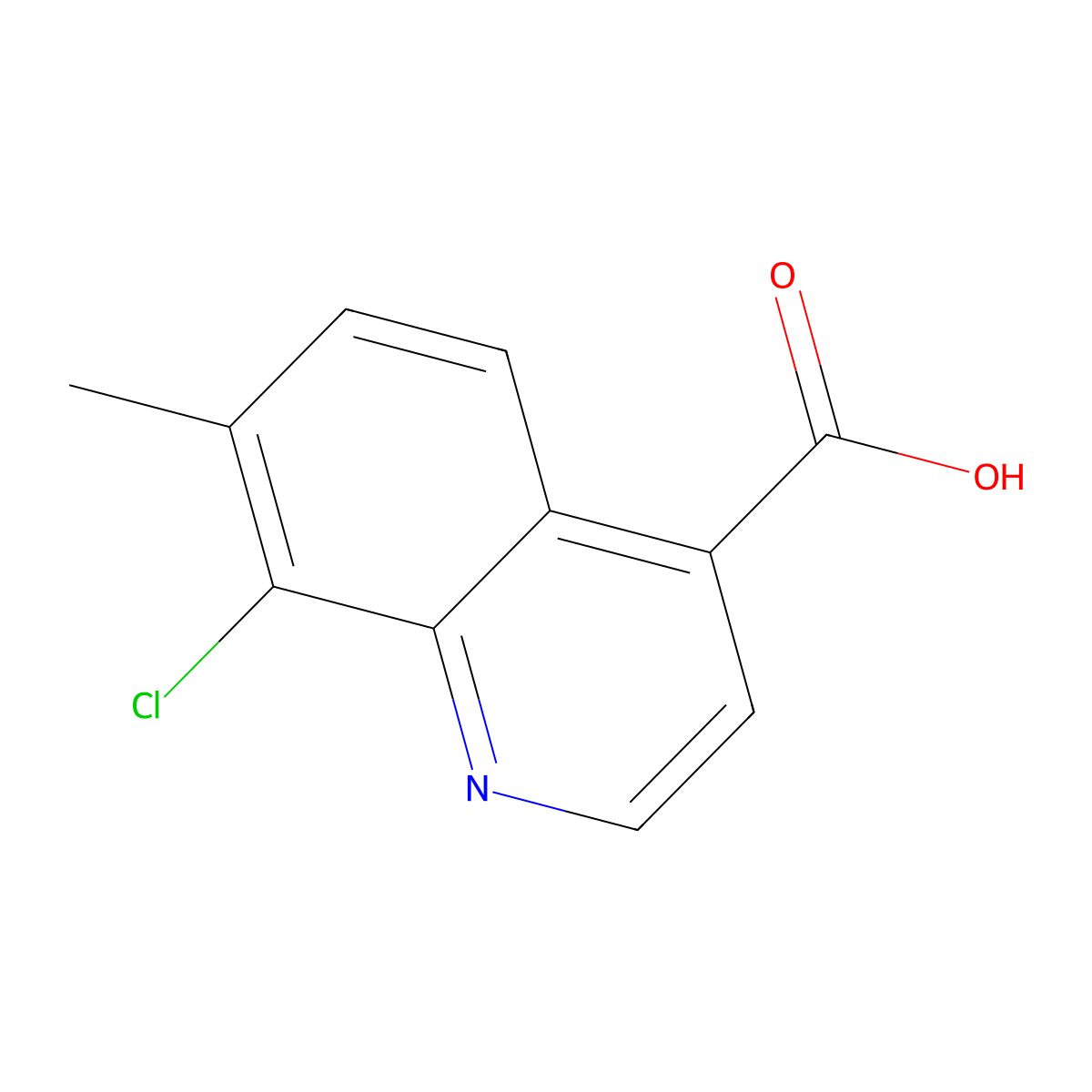 8-Chloro-7-methylquinoline-4-carboxylic acid molecular structure, CAS 1695872-02-6