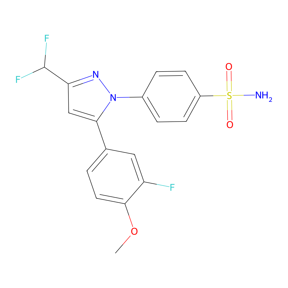 Deracoxib molecular structure, CAS 169590-41-4