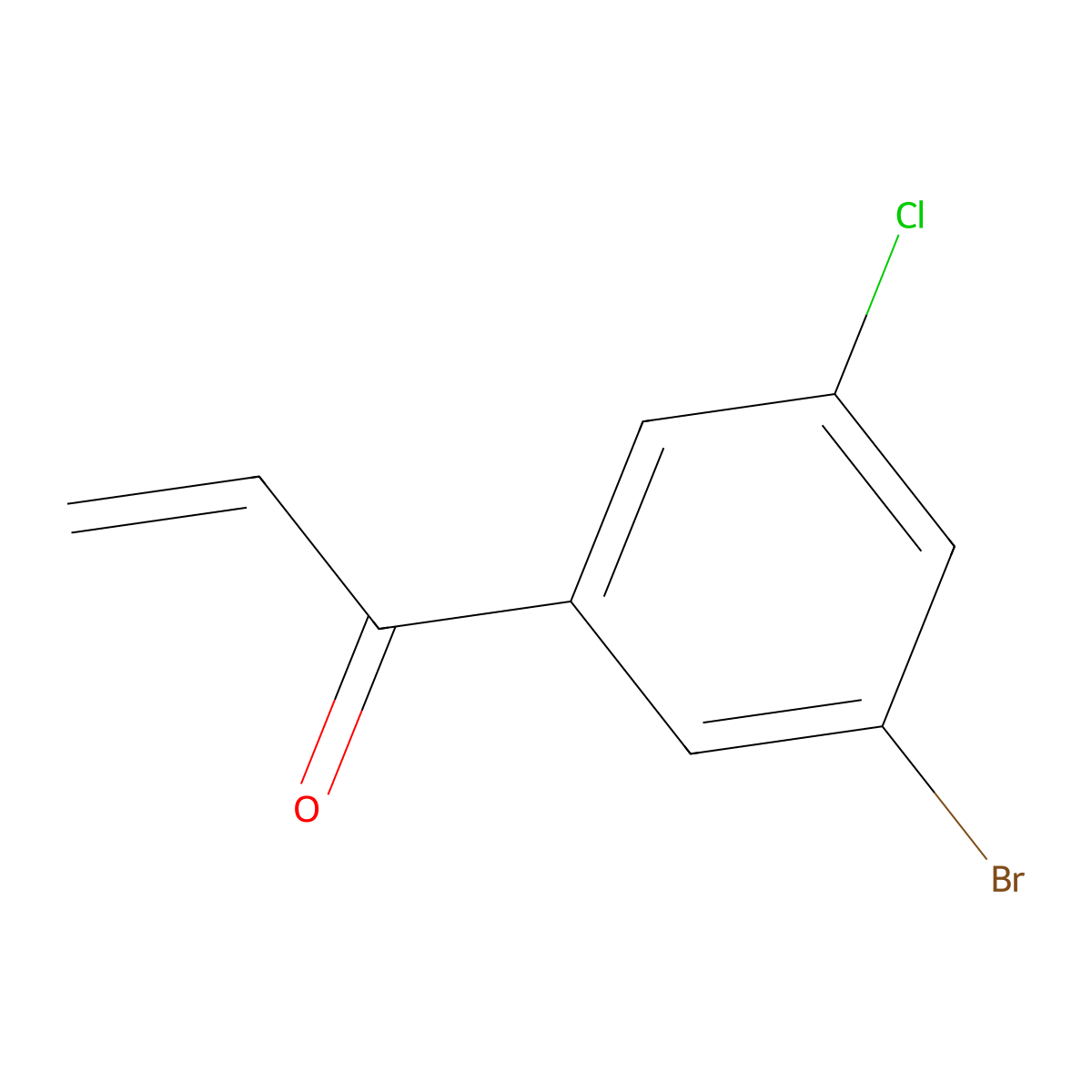 1-(3-Bromo-5-chlorophenyl)prop-2-en-1-one molecular structure, CAS 1695942-08-5