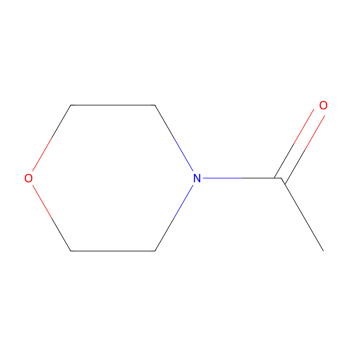 4-Acetylmorpholine molecular structure, CAS 1696-20-4