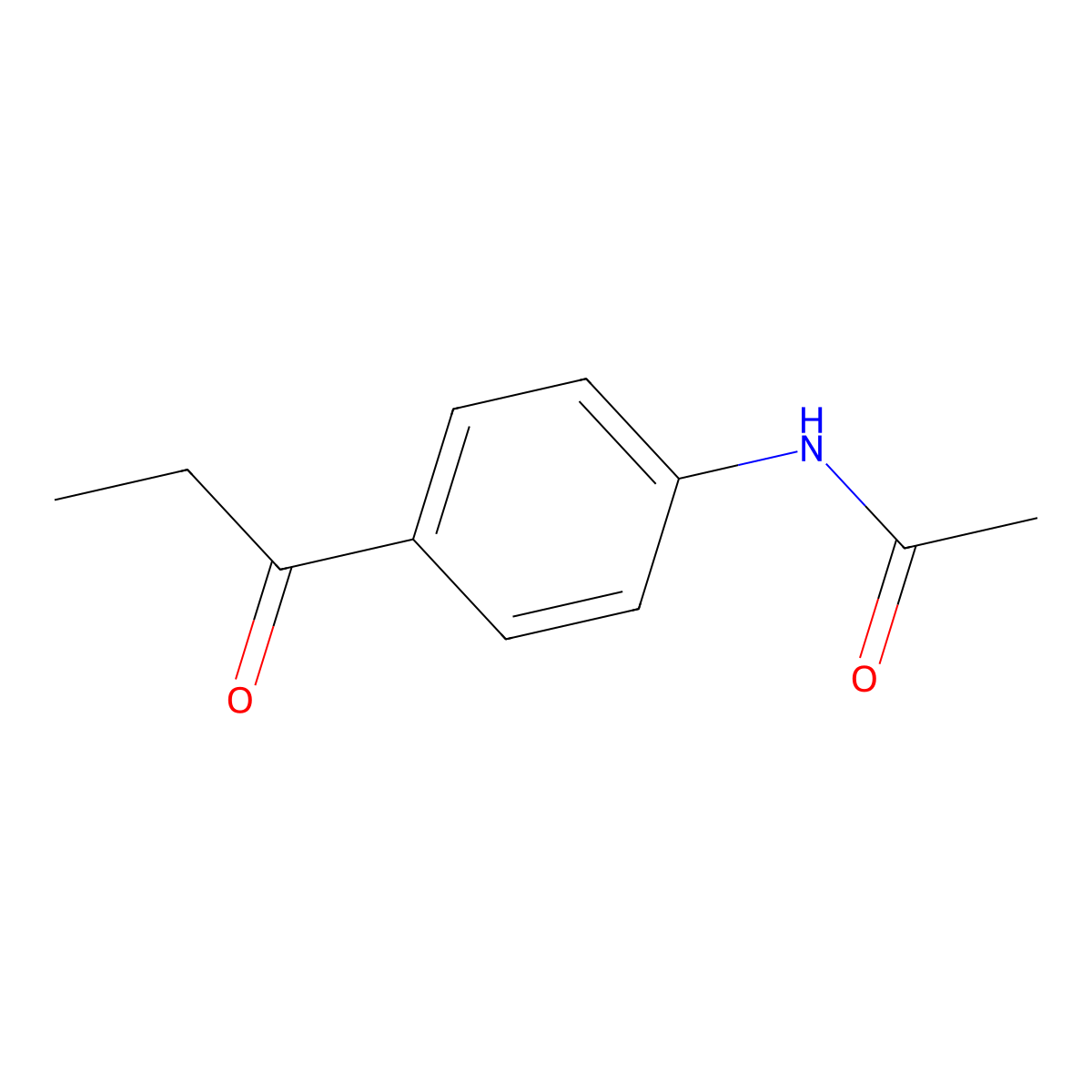 N-[4-(1-oxopropyl)phenyl]acetamide molecular structure, CAS 16960-49-9