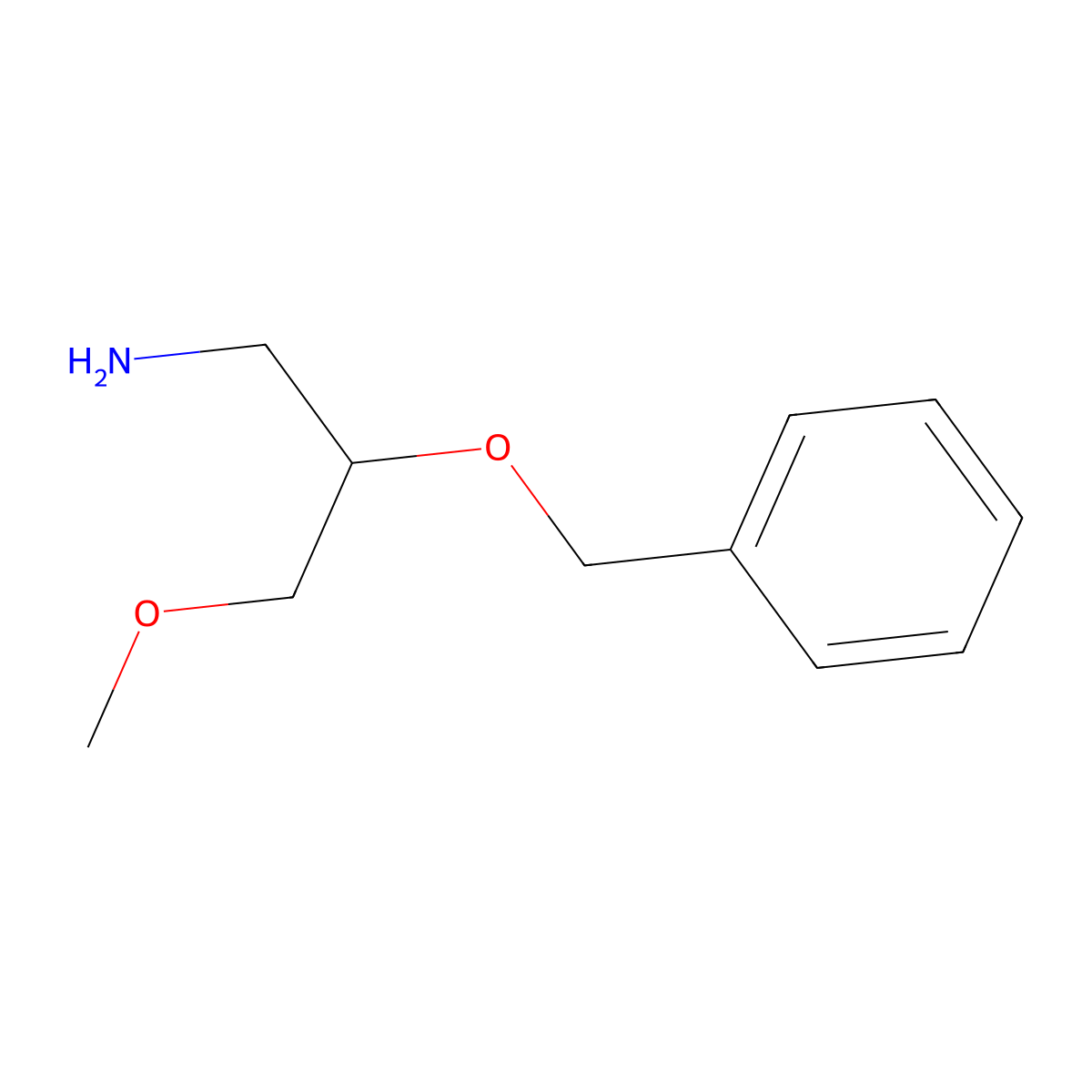2-(Benzyloxy)-3-methoxypropan-1-amine molecular structure, CAS 1696052-94-4