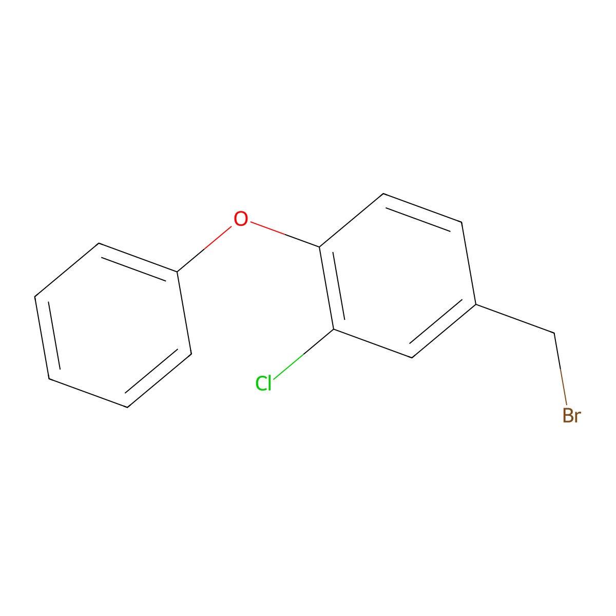 4-(Bromomethyl)-2-chloro-1-phenoxybenzene molecular structure, CAS 1696162-24-9