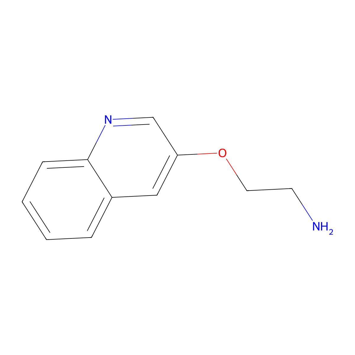 2-(Quinolin-3-yloxy)ethan-1-amine molecular structure, CAS 1696171-79-5