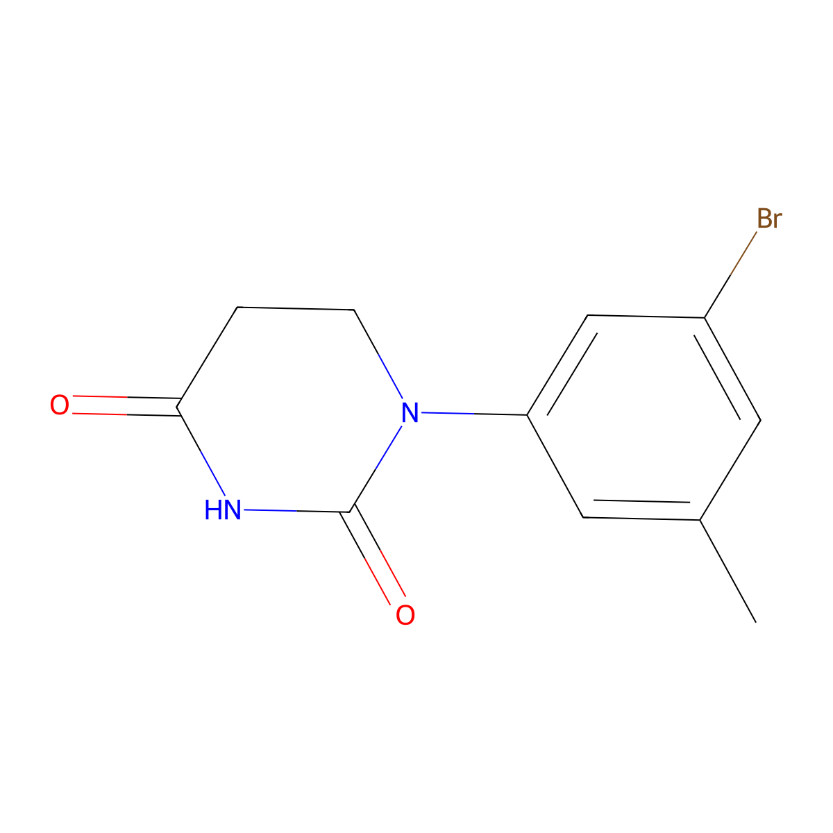 1-(3-Bromo-5-methylphenyl)dihydropyrimidine-2,4(1H,3H)-dione molecular structure, CAS 1696226-33-1