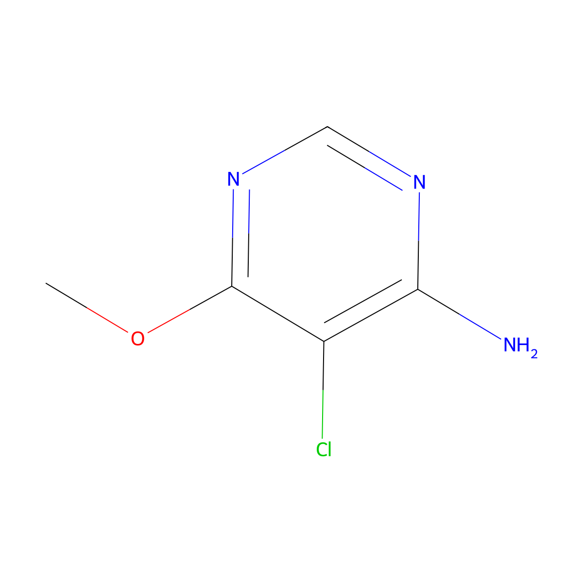 5-Chloro-6-methoxypyrimidin-4-amine molecular structure, CAS 1696280-39-3