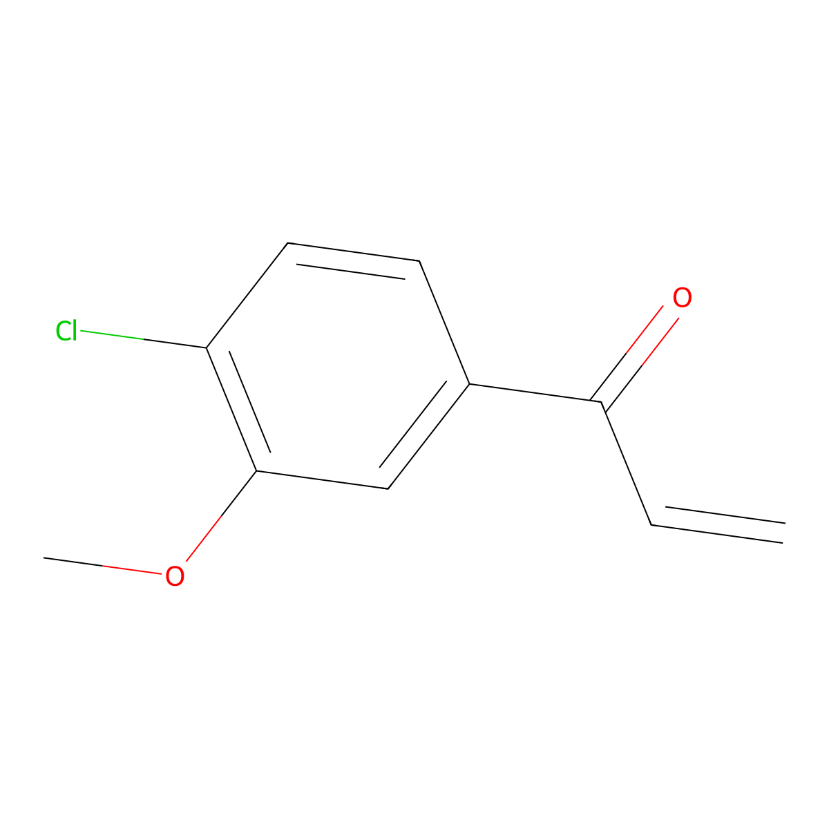 1-(4-Chloro-3-methoxyphenyl)prop-2-en-1-one molecular structure, CAS 1696323-00-8